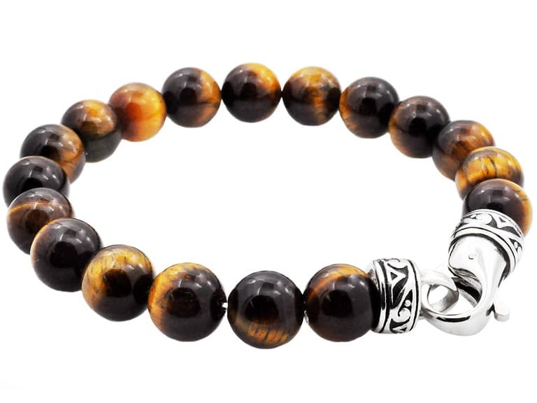 Genuine 10mm Stainless Steel Bead Bracelet - Image 1