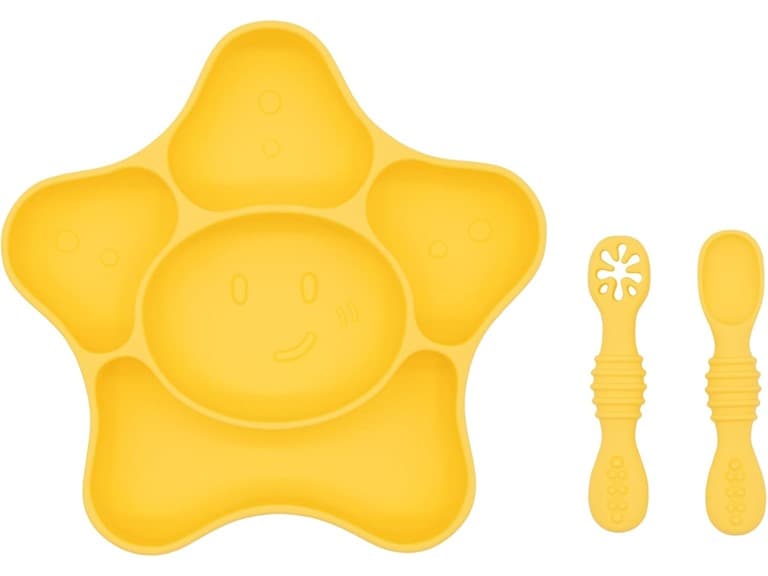 BabyX Silicone Feeding Set (3 PCs) Star - Image 1