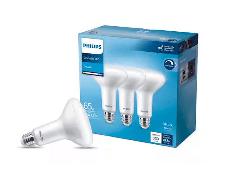 Phillips 7.2W (65W Equivalent) Daylight Dimmable LED Light Bulb