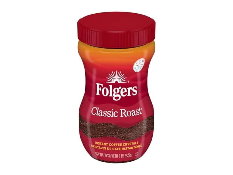 Folgers Classic Roast Instant Coffee, 8 Ounces - Image 1