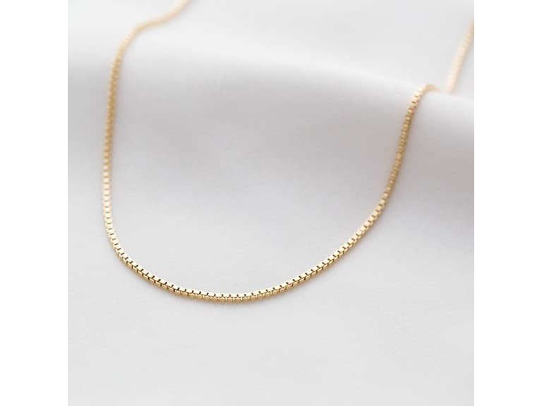 Yeidid 18K Gold Plated Box Chains - Image 1