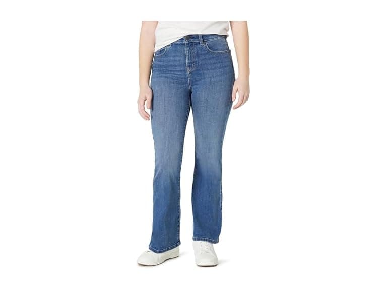 Amazon Essentials Girls High Stretch High-Rise Flare Jeans - Image 1