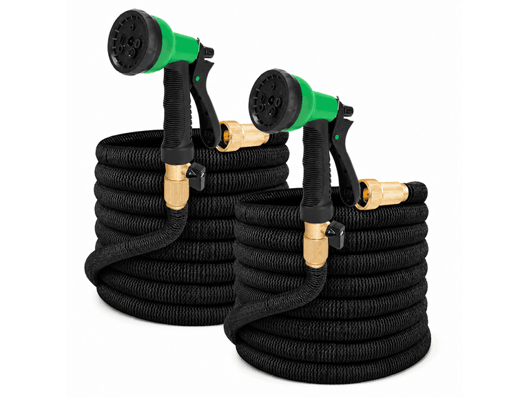 2-Pack 25ft Expandable Hose w/ Nozzle