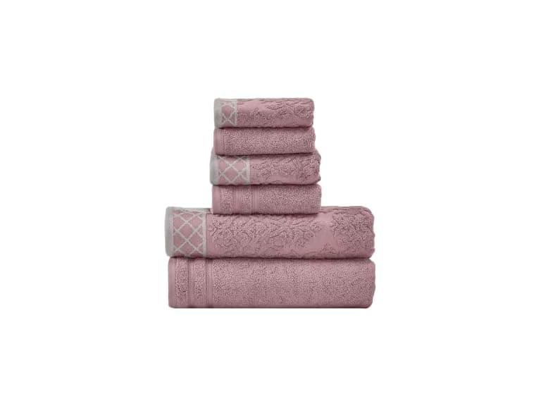Modern Threads Damask Jacquard Towel Set - Image 1