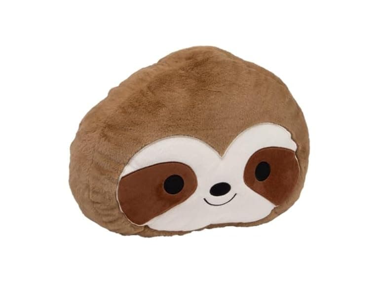 16 Inch Kawaii Sloth Plush Pillow – 1 Count - Image 1