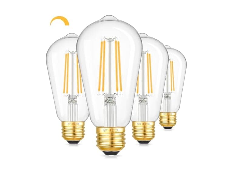Kondras 4-Pack Vintage Edison LED Bulbs