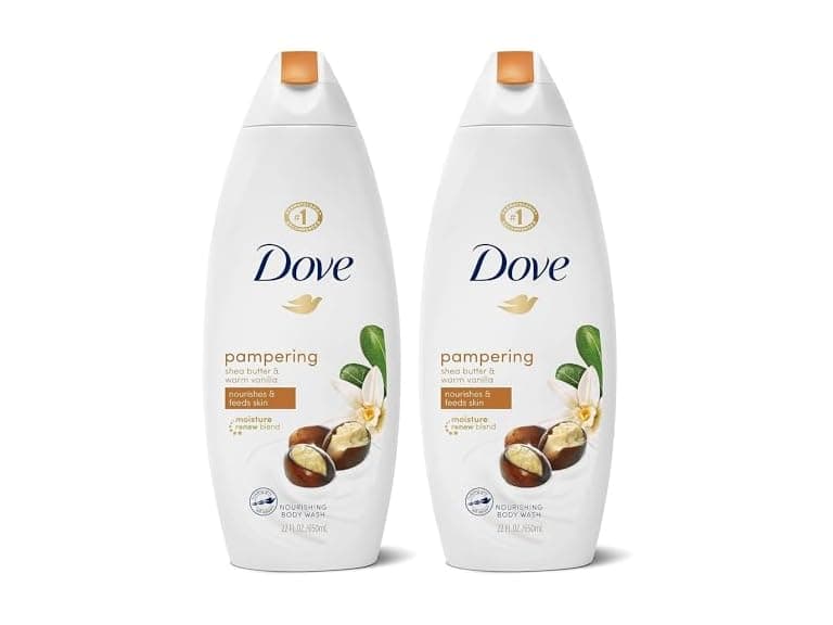 Dove Shea Butter Warm Vanilla Body Wash 2 Pack - Image 1