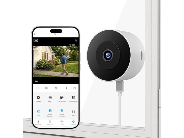 owltron 3MP WiFi Indoor Window Camera - Image 1
