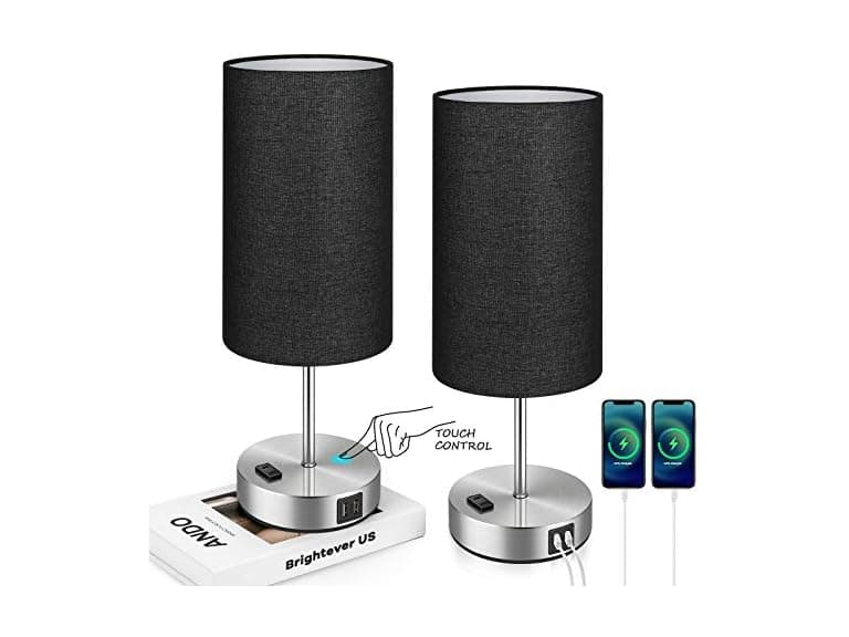Brightever Black Touch Control Lamp 2Pk - Image 1