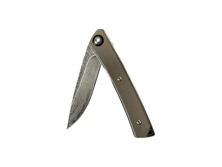 SMITH’S 4-Inch Pocket Knife, Tan G10 Handle - Image 1