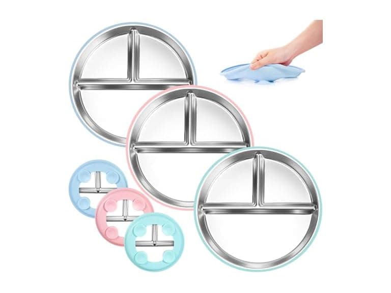 Bella's Friends 9 inch Stainless Steel Plates - Image 1