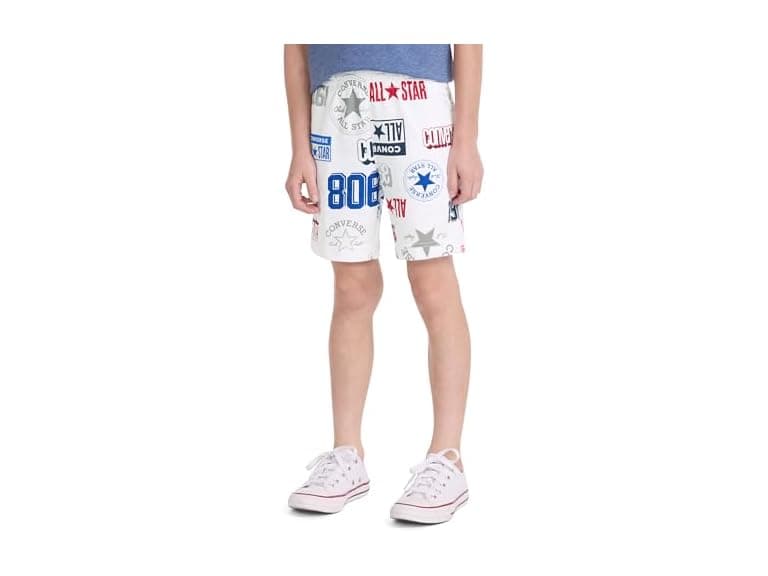 Converse Boys Logo Aop French Terry Shorts - Image 1