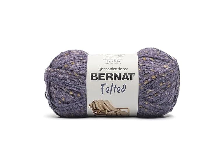 Spinrite Bernat Felted Yarn-Blackberry Fleck - Image 1