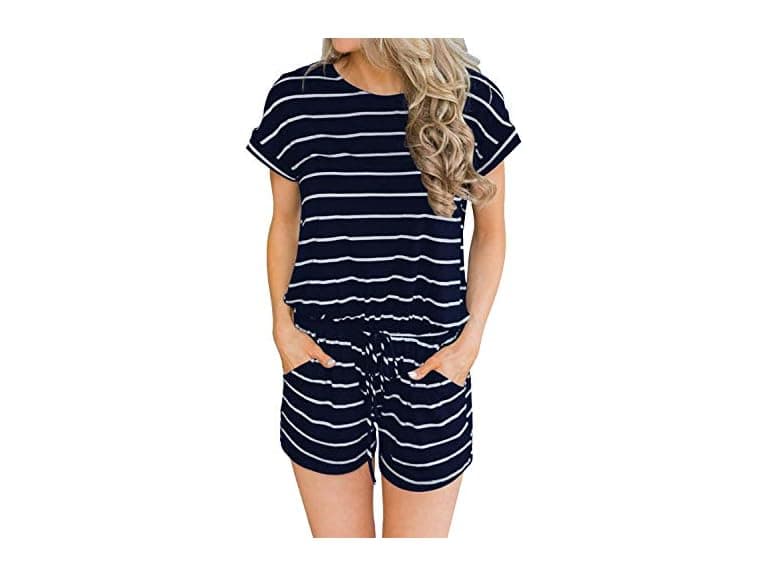 Hount Women (XL) Summer Short Sleeve Jumpsuits - Image 1