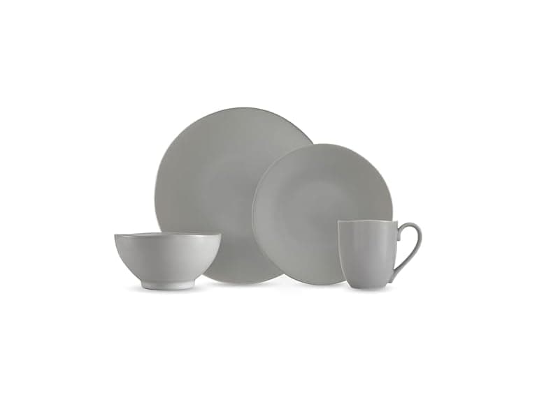 Eater x Zwiesel Fortessa Tempus Stoneware, 16 Piece Smoke - Image 1