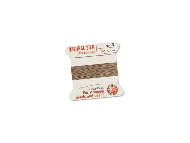 Griffin Natural Silk Bead Cord - B - Image 1