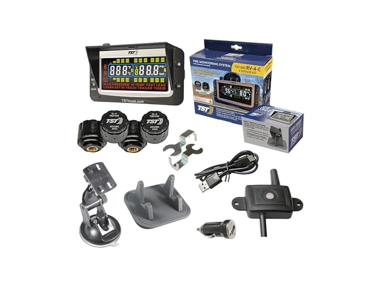 TST 507 TPMS 4 Cap Sensors Color Disp