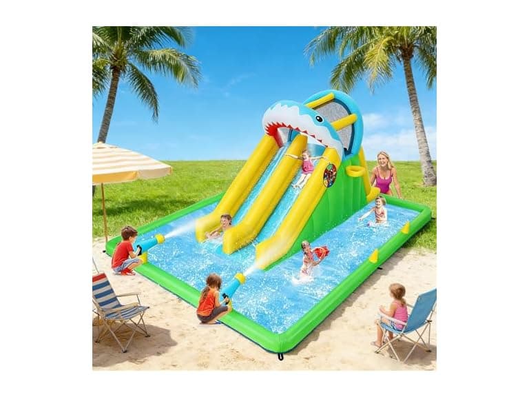 Shark Attack Fun Zone Bounce House - Image 1