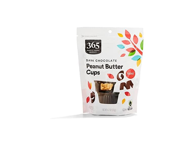 365 WFM Mini Dark Choc PB Cups 4.7oz - Image 1