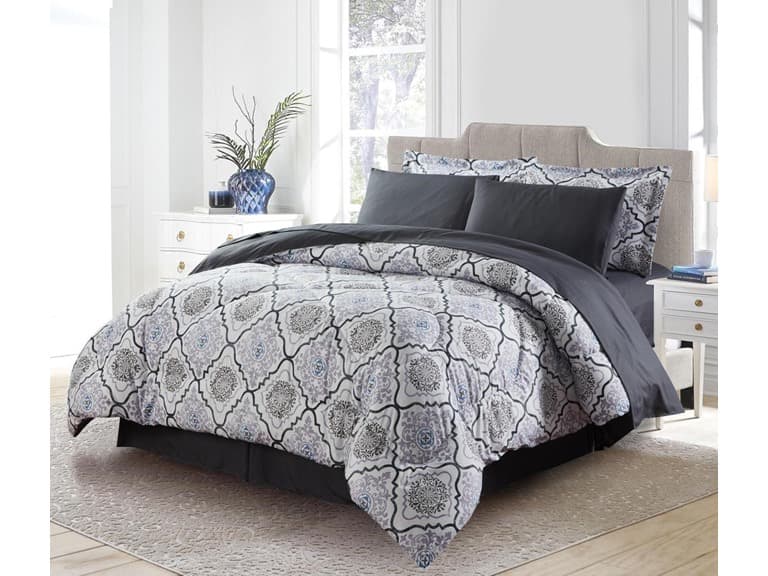 Bibb Home 8 Pc Down Alternative Comforter Sets - Image 1