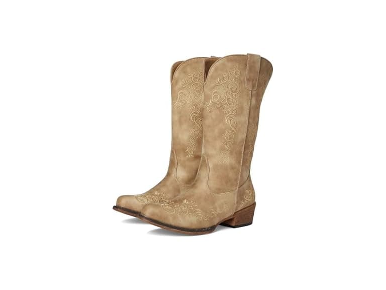 ROPER Judith Vintage Beige Faux Leather - Image 1