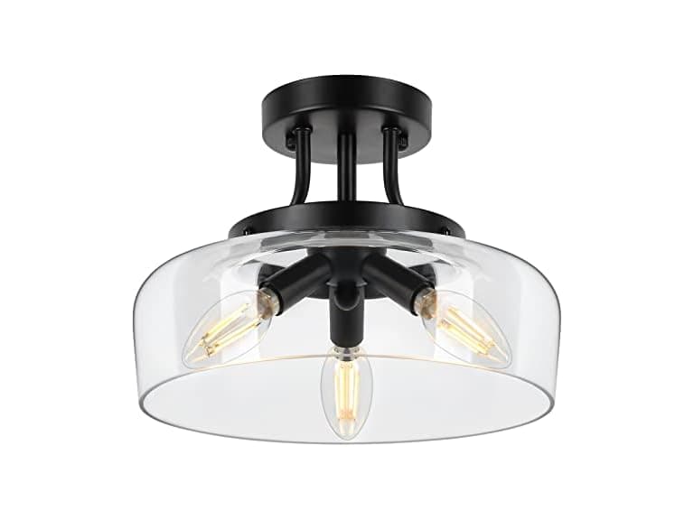 TOBUSA B0BDFDJBQ5 3-Light Black Ceiling Light - Image 1