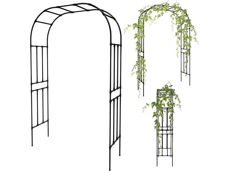 Olle Garden Arbor 95"Hx59"W in Black - Image 1