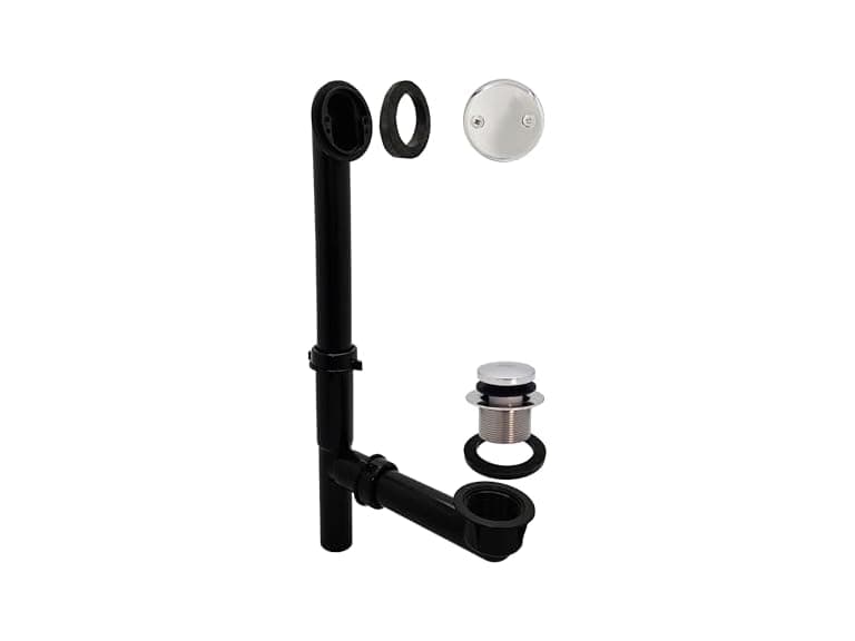 Westbrass 14in Waste Overflow Tip-Toe PC - Image 1