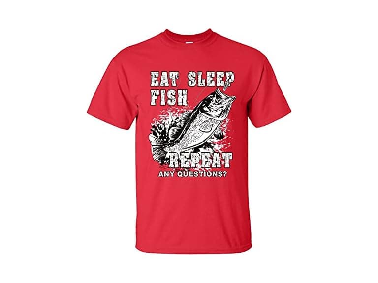 Trenz Shirt Company (XL) Fishing T-Shirt-red-XL - Image 1