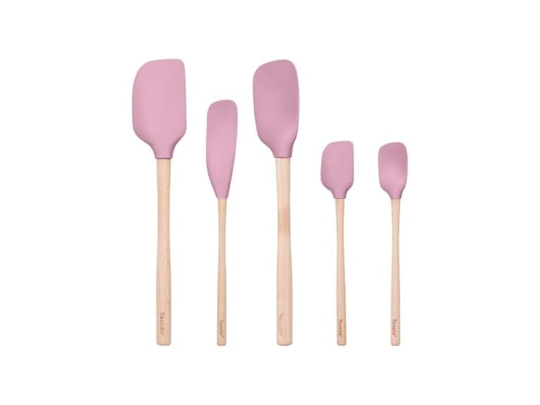 Tovolo Silicone Spatula with Wooden Handle Set of 5  - Image 1