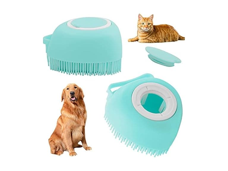 Airfly (2 Pack) Dog Bath Brush Comb Silicone Rubber - Image 1