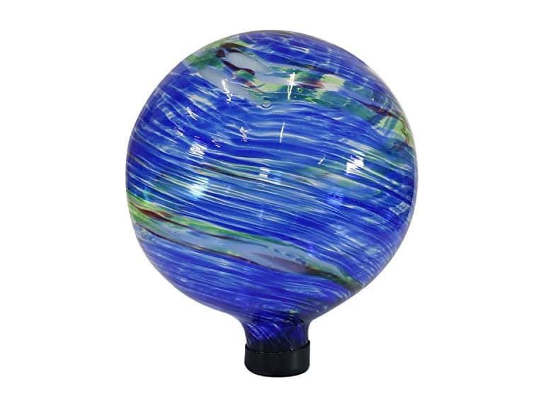 Sunnydaze 10-Inch Gazing Ball for Garden, Northern Lights - Image 1