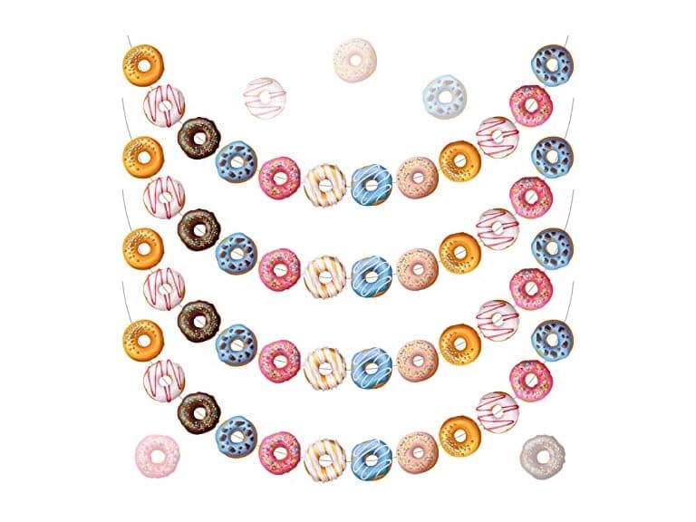 4 Piece Donut Party Banners - Image 1