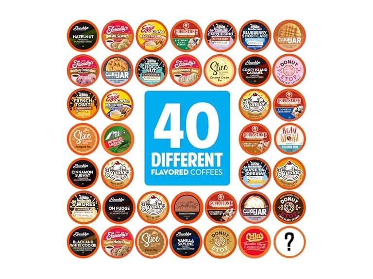 40CT Two Rivers Coffee Flavored Coffee Pods KCups - Image 1