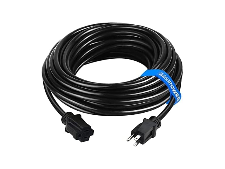Clear Power 50 ft HD Outdoor Extension Cord 12/3 - Image 1