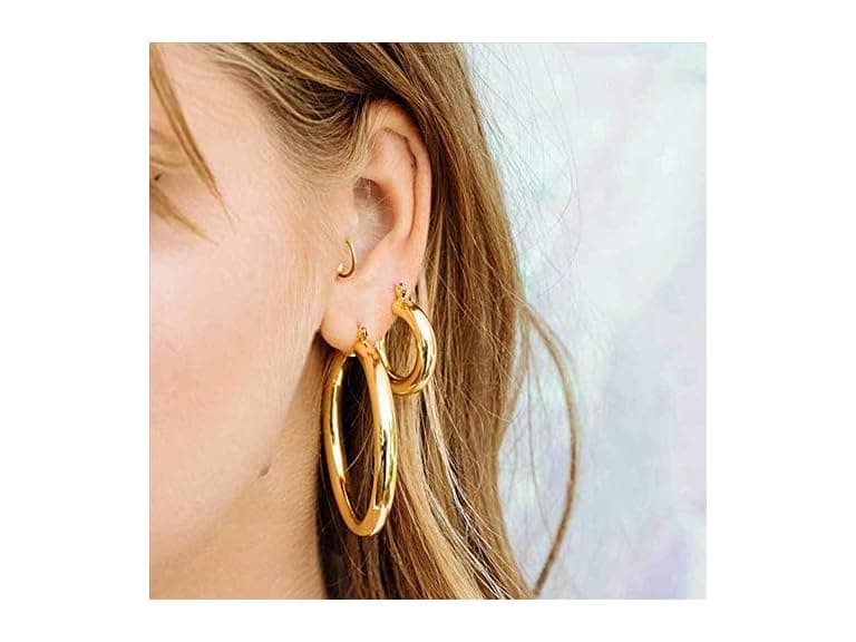 Doubnine Hoop Earrings Sets - Image 1