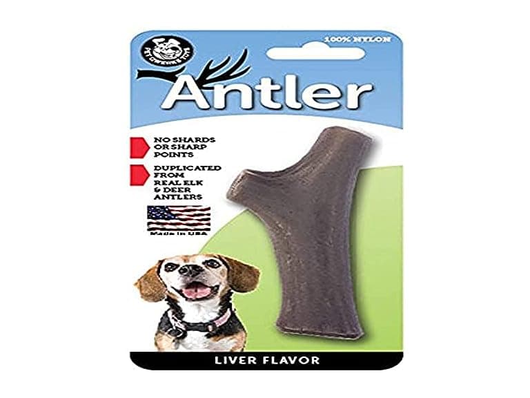 Pet Qwerks Nylon Antler Liver Flavor - Image 1