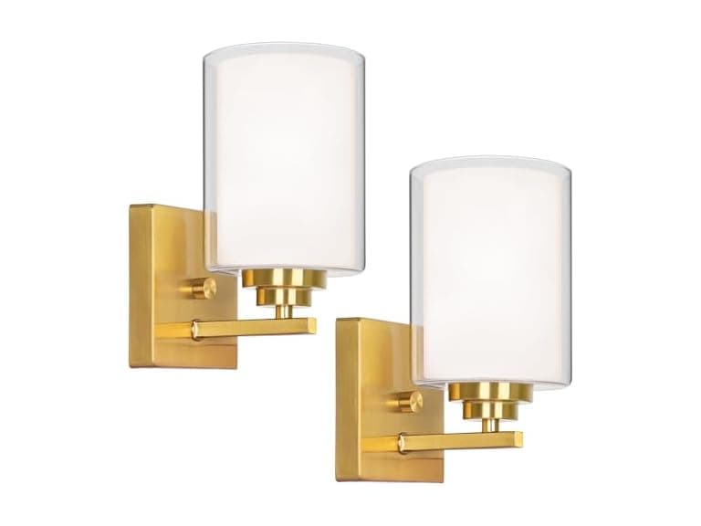 Set of 2 Wall Sconces for Bathroom - Image 1