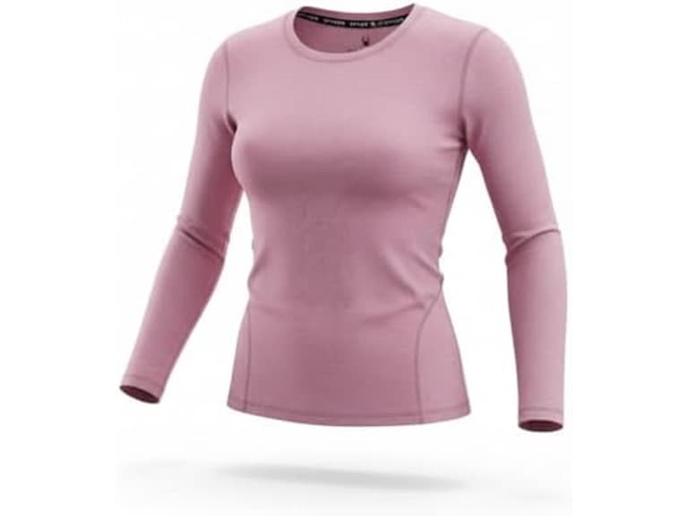 Spyder Womens Micro French Terry LS Crew Base Layer - Image 1