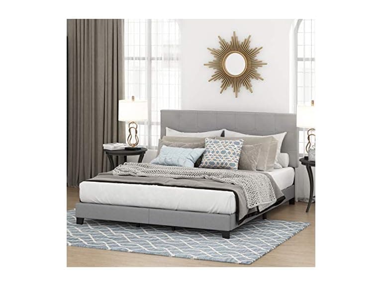 Furinno Laval Upholstered Bed Cal King - Image 1