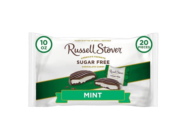 Russell Stover Sugar Free Mint Patties w/ Stevia - Image 1