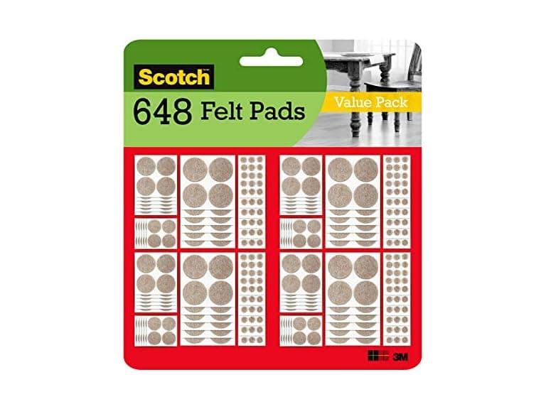 Scotch Felt Pads Value Pack, 648 Pcs, Round - Image 1