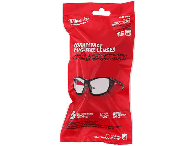 Milwaukee 48-73-2021 Clear Safety Glasses 1 or 2 Pair - Image 1
