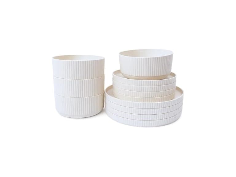 Mesa Wheat PolyPro 12 Piece Dinnerware Set- - Image 1