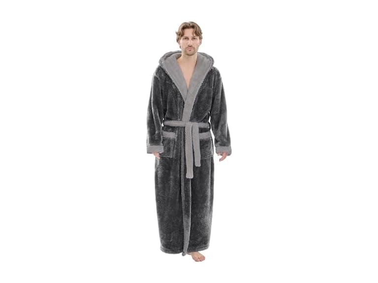 PJGGZ Mens Plush Robes Full Length - Image 1