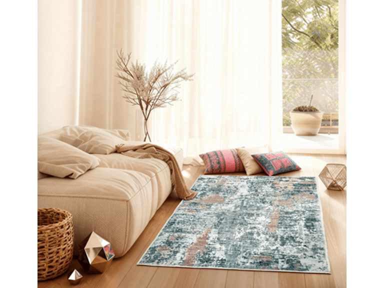 Kathy Ireland Soft Brushed Flannel Washable Area Rug - Image 1