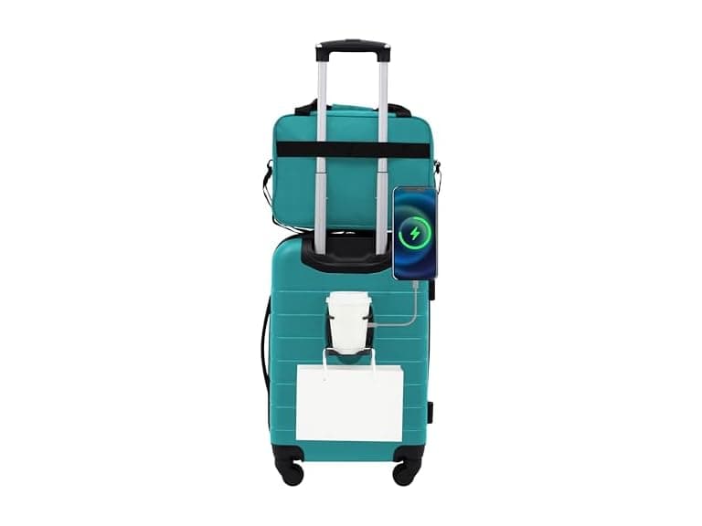 Wrangler Smart Spinner Hardside Luggage, 2 Piece Set - Image 1
