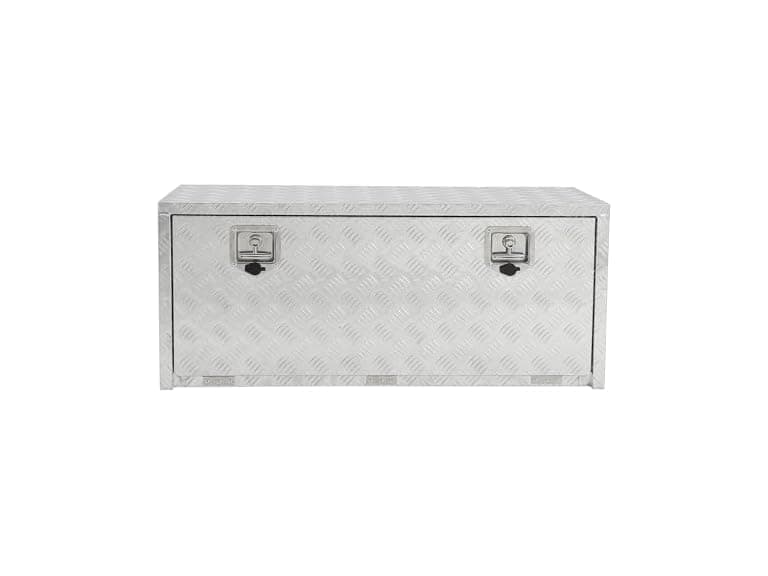 MOVECOM Heavy Duty Aluminum Underbody Tool Box Silver - Image 1