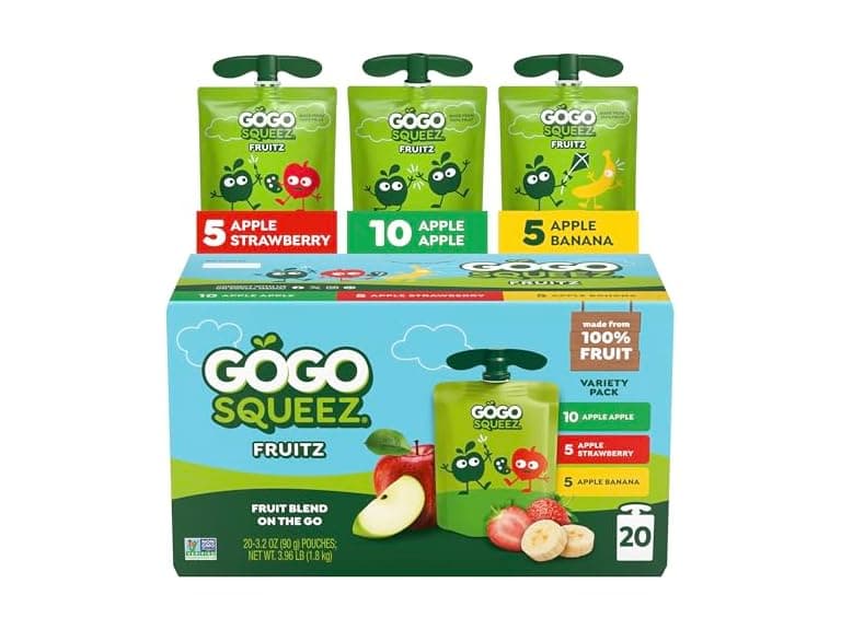 20PK GoGo squeeZ Applesauce and Fruit Puree Variety - Image 1