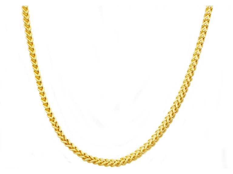 Black/ Silver 4MM Franco Chain - Image 1